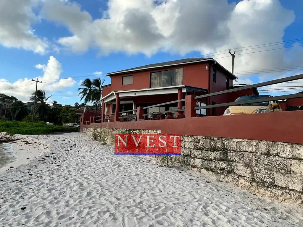 Villa Jumana seen from the sand of Welches Beach